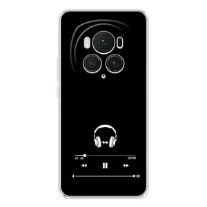 Чехол с картинками на черном фоне для Huawei Honor Magic 7 Pro (Плеер)