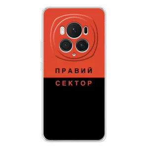 Чехлы УПА (Красно-Чёрный) на Huawei Honor Magic 7 Pro (Правый Серктор)