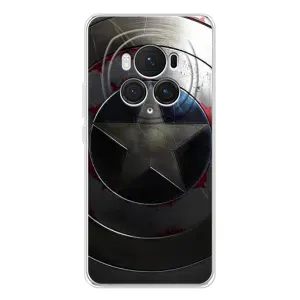 Чехол с Щитом Капитана Америки на Huawei Honor Magic 7 Pro (Ретро Щит Капитана)