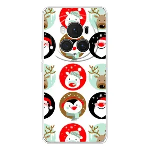 Силіконовий бампер на різдво для Huawei Honor Magic 7 Pro (Різдвяний принт)