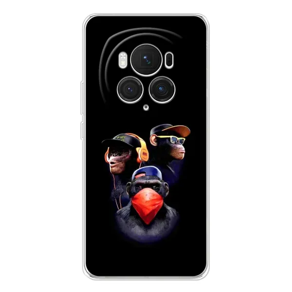 Чехол с рисунком «Три обезьяны» для Huawei Honor Magic 7 Pro Чехол с рисунком «Три обезьяны» для Huawei Honor Magic 7 Pro