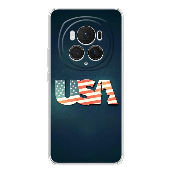Чехол с рисунком «USA» для Huawei Honor Magic 7 Pro Чехол с рисунком «USA» для Huawei Honor Magic 7 Pro