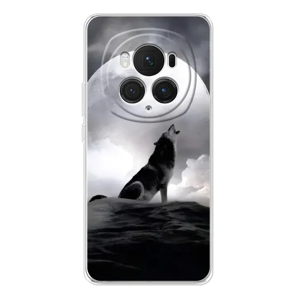 Чехол с рисунком «Волк и луна» для Huawei Honor Magic 7 Pro