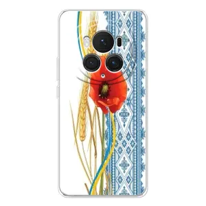 Силіконовый Чохол на Huawei Honor Magic 7 Pro з картинкой Вишиванки (Вишиванка з квіткою)