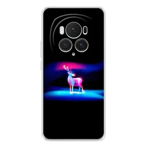 Силиконовый бампер с картинкой животных для Huawei Honor Magic 7 Pro (Яркий олень)