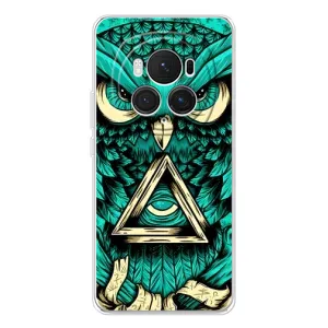 Чехлы с принтом СОВЫ для Huawei Honor Magic 7 Pro (Зеленая сова)