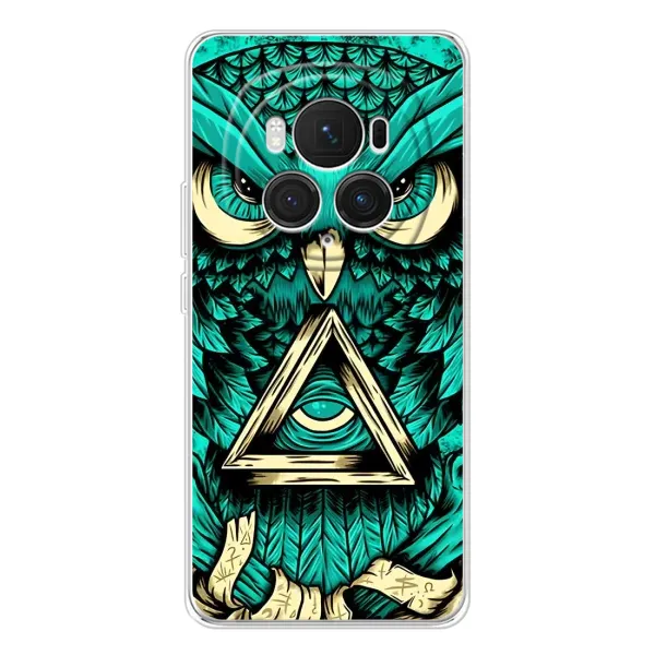 Чехол с рисунком «Зеленая сова» для Huawei Honor Magic 7 Pro Чехол с рисунком «Зеленая сова» для Huawei Honor Magic 7 Pro