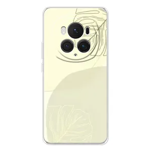 Чехол цветочный дизайн для Huawei Honor Magic 7 Pro (Зелёный фон)