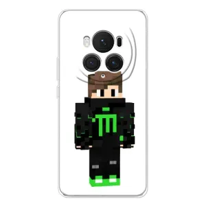 Чехлы для Huawei Honor Magic 7 Pro (Персонажи Майн Крафт) (Зеленый мальчик)
