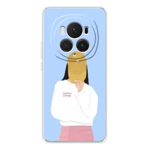 Силиконовый Чехол на Huawei Honor Magic 7 Pro с картинкой Стильных Девушек (Желтая кепка)