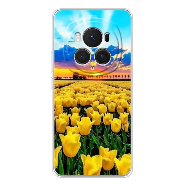 Чехол с рисунком «Желтые тюльпаны» для Huawei Honor Magic 7 Pro