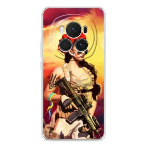 ЗСУ Чохли (TPU) для Huawei Honor Magic 7 Pro (Жінка солдат)