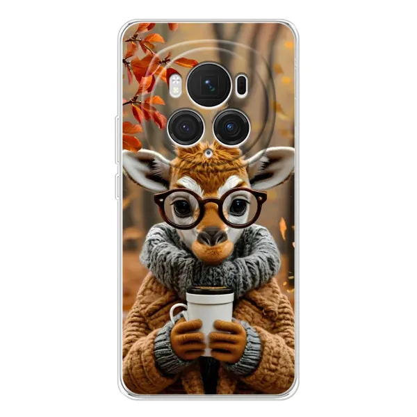 Чехол с рисунком «Жираф с кофе» для Huawei Honor Magic 7 Pro Чехол с рисунком «Жираф с кофе» для Huawei Honor Magic 7 Pro