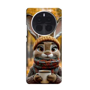 Печатный чехол «Зверята с кофе» для Huawei Honor Magic8 (Зайчик с кофе)
