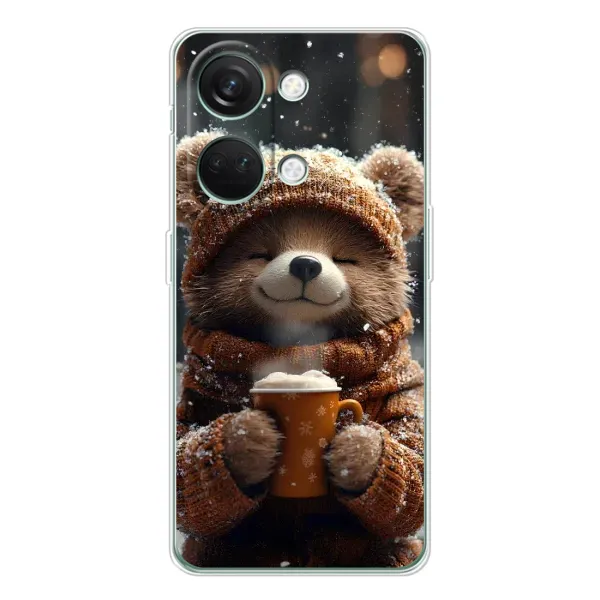 Чехол с рисунком «Медвежонок с кофе» для Huawei Honor Play 10C Чехол с рисунком «Медвежонок с кофе» для Huawei Honor Play 10C