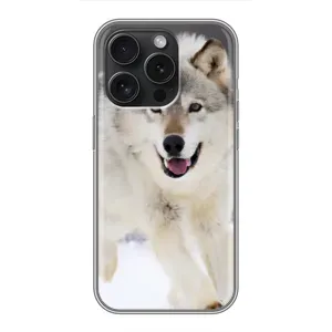 Чохол з Вовком на Huawei Honor Play 60 Plus (Вовк біжить по снігу)