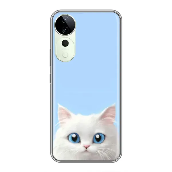 Чехол с рисунком «Белый кот» для Huawei Honor Play 70 Plus Чехол с рисунком «Белый кот» для Huawei Honor Play 70 Plus