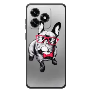 Чохол (ТПУ) Милі песики для Huawei Honor X5c Plus (Бульдог в окулярах)