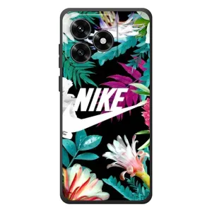 Силиконовый Чехол на Huawei Honor X5c Plus с картинкой Nike (Цветочный Nike)