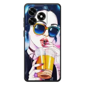 Чохол з картинкою Модні Дівчата Huawei Honor X5c Plus (Дівчина з коктейлем)