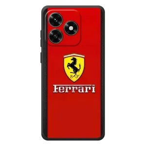 Силиконовый бампер с картинкой машины на Huawei Honor X5c Plus (Ferrari Logo)