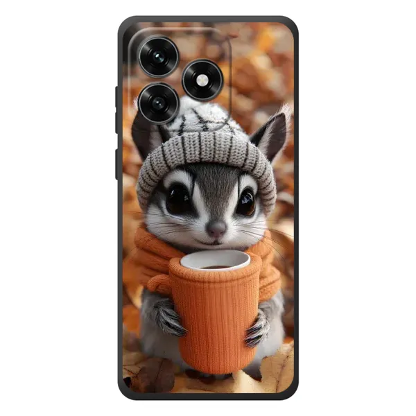 Чехол с рисунком «Грызунчик с кофе» для Huawei Honor X5c Plus Чехол с рисунком «Грызунчик с кофе» для Huawei Honor X5c Plus