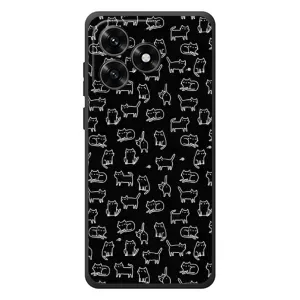 Чохол на тематику: Коти для Huawei Honor X5c Plus (Котики на чорному)