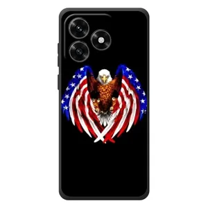 Чехол Флаг USA для Huawei Honor X5c Plus (Крылья США)