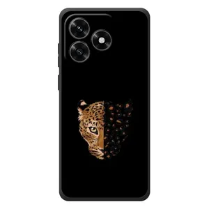 Чохол з леопардовим принтом на Huawei Honor X5c Plus (Леопард на чорному)