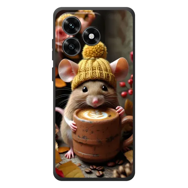 Чехол с рисунком «Мышка с кофе» для Huawei Honor X5c Plus Чехол с рисунком «Мышка с кофе» для Huawei Honor X5c Plus