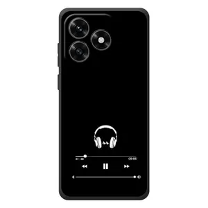 Чехол с картинками на черном фоне для Huawei Honor X5c Plus (Плеер)