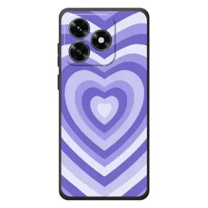 Чохли з тематикою "Маленькі Сердчеки" на Huawei Honor X5c Plus (Серце фіолет)