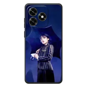 Чохол з картинкою Венсдей на Huawei Honor X5c Plus (Венсдей з парасолькою)