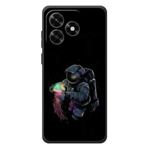 Силиконовый Чехол с принтом "Космонавты" на Huawei Honor X5c Plus (В руках земля)