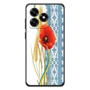 Силіконовый Чохол на Huawei Honor X5c Plus з картинкой Вишиванки (Вишиванка з квіткою)