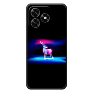 Силіконовий бампер з картинкою звірів для Huawei Honor X5c Plus (Яскравий олень)