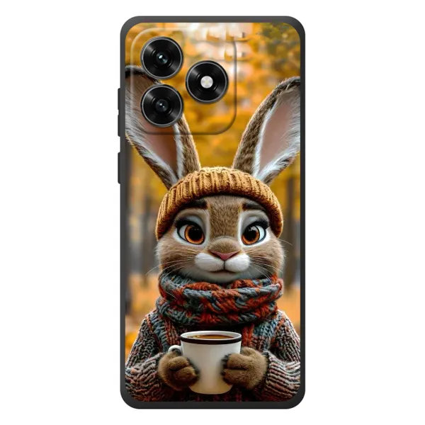 Чехол с рисунком «Зайчик с кофе» для Huawei Honor X5c Plus Чехол с рисунком «Зайчик с кофе» для Huawei Honor X5c Plus
