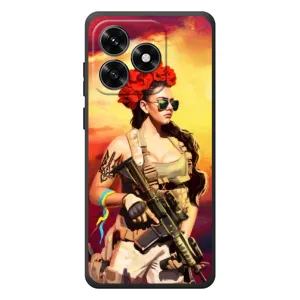 ЗСУ Чохли (TPU) для Huawei Honor X5c Plus (Жінка солдат)