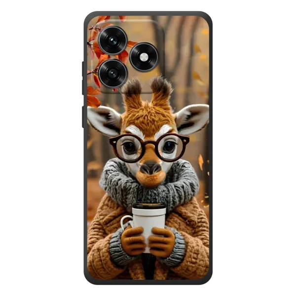 Чехол с рисунком «Жираф с кофе» для Huawei Honor X5c Plus Чехол с рисунком «Жираф с кофе» для Huawei Honor X5c Plus