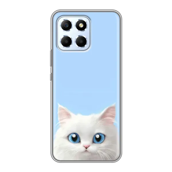 Чехол с рисунком «Белый кот» для Huawei Honor X6 Чехол с рисунком «Белый кот» для Huawei Honor X6