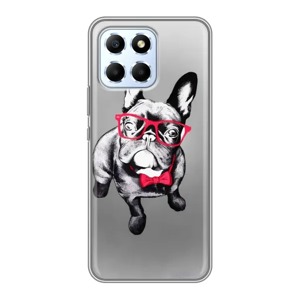Чехол с рисунком «Бульдог в очках» для Huawei Honor X6 Чехол с рисунком «Бульдог в очках» для Huawei Honor X6