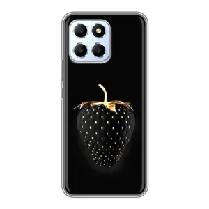 Чехол с изображением вкусной еды для Huawei Honor X6 (Чёрная клубника)
