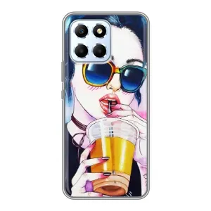 Чохол з картинкою Модні Дівчата Huawei Honor X6 (Дівчина з коктейлем)