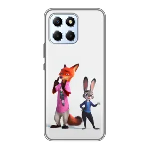 Силиконовый чехол с принтом Зоотрополіс для Huawei Honor X6 (Джуди и Ник)