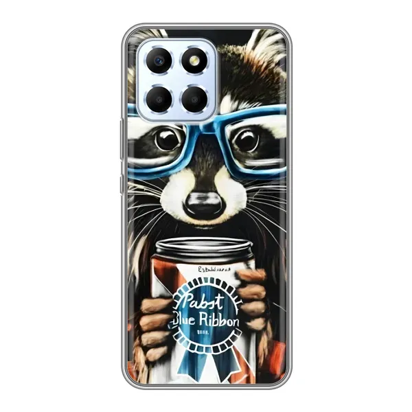 Чехол с рисунком «Енот в очках» для Huawei Honor X6 Чехол с рисунком «Енот в очках» для Huawei Honor X6