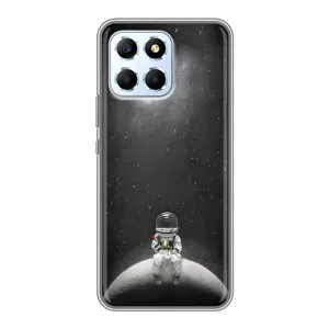 Силіконовый Чохол з принтом "Космонавти" на Huawei Honor X6 (Космонавт романтик)