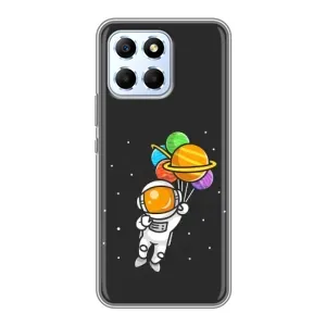 Силіконовый Чохол з принтом "Космонавти" на Huawei Honor X6 (Космонавт з кульками)