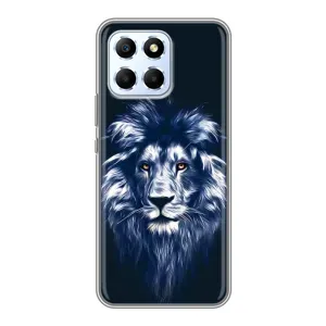 Чохол з картинкою на Huawei Honor X6 (Лев – синій)