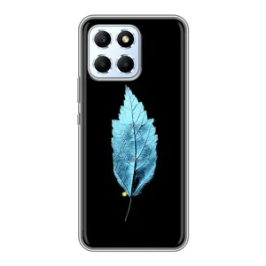 Чохол з картинками на чорному фоні для Huawei Honor X6 (Листя)