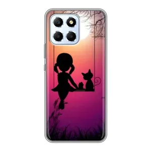 Девчачий Чехол для Huawei Honor X6 (На качели)